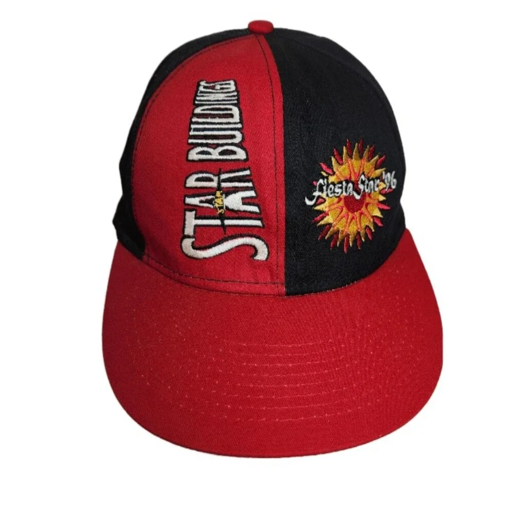 Vintage Y2K San Antonio Hat Fiesta Star 96 Star Buildings Embroidered USA